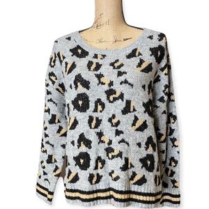 Vintage Havana leopard sweater size small